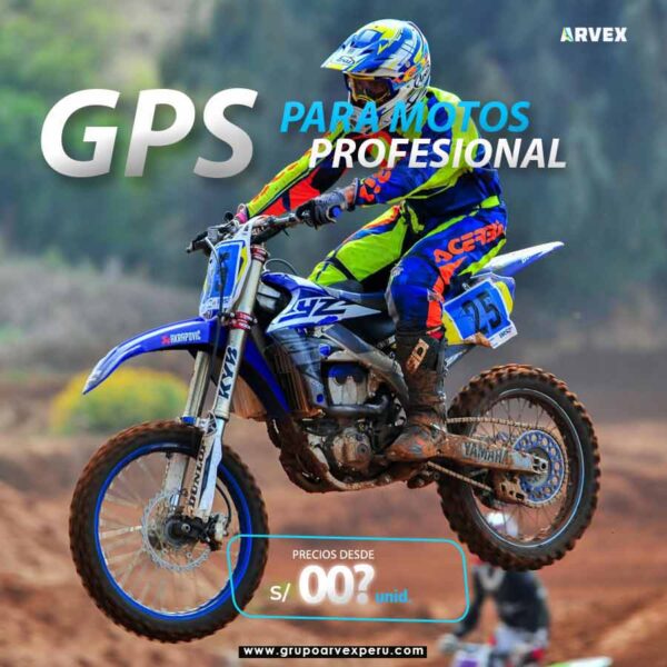 moto de dia con piloto titulo gps para motos